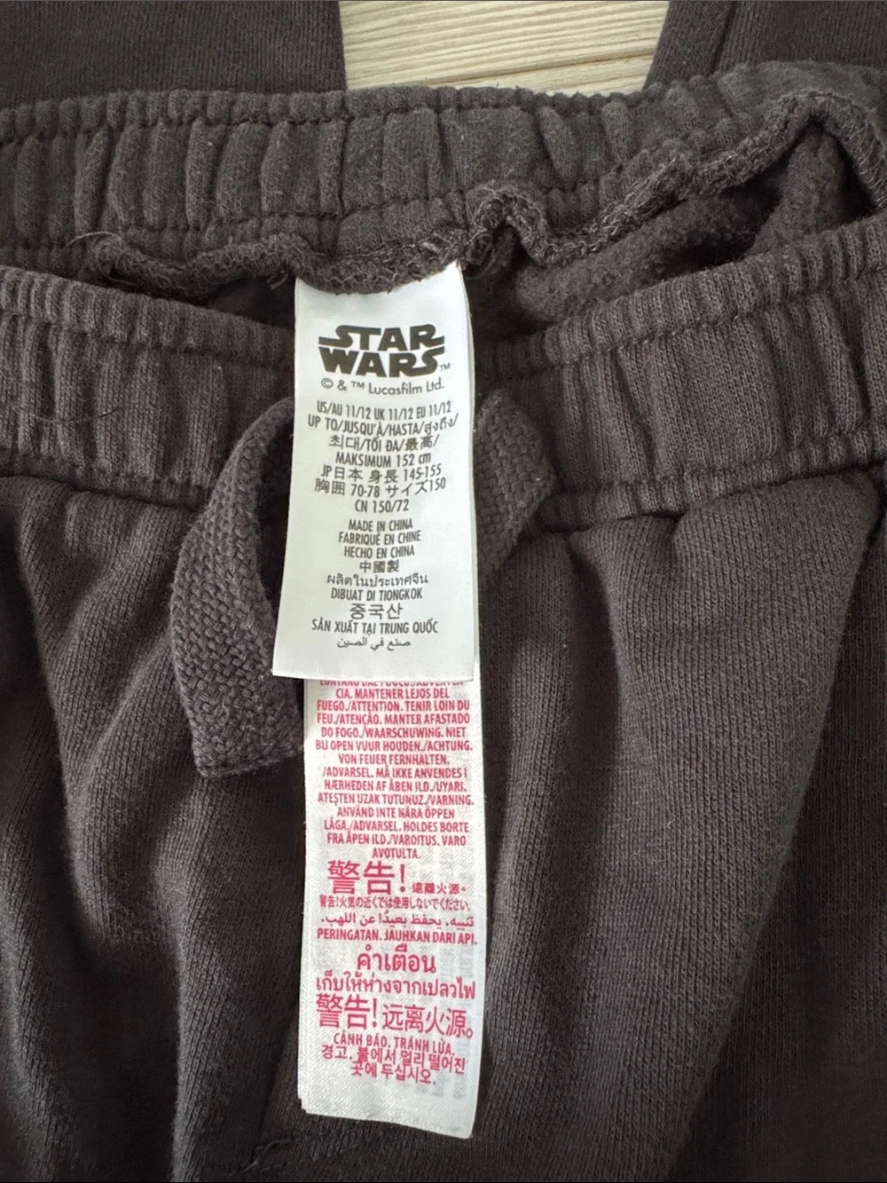 Star Wars Black & White Kids Fleece Joggers